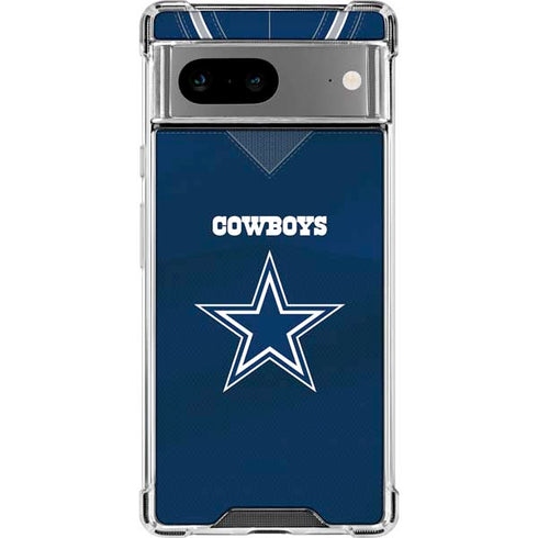 NFL Dallas Cowboys Team Jersey Google Pixel 7a Clear Case